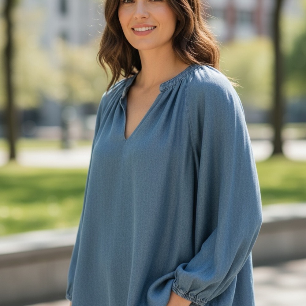 Jones New York Signature Lyocell Blouse | L NWOT